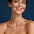 S925 Silver 1ct Moissanite Octagon Faceted Minimalist Single Stone Necklace-0-0