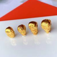 wholesale S925 Silver Gold-Plated Pi Yao Auspicious Cloud Three-Way Connector for DIY Bracelet Necklace Buddhist Bead Chain Accessories Pure Silver Jewelry Findings-Pixiu three-way one