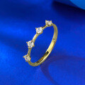 wholesale S925 Gold-Plated Silver MinimalistIns Style Light Luxury Stackable Ring Band-0-2