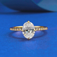 wholesale 925 Silver Zhuo Zhifan Jewelry Live Stream 6*8 Ellipse Ring, Ins Style Daily Minimalist Versatile Cross-Border European and American Design-R1226 Golden Pigeon Egg No. 7