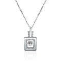 wholesale S925 Sterling Silver Maker's Wish Bottle Necklace, Niche Design, Light Luxury with High-End Feel, Perfume Bottle Pendant Collarbone Chain, Korean Version New Style-0-4