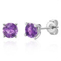 S925 Sterling Silver Square Stud Earrings with Moissanite-0-13