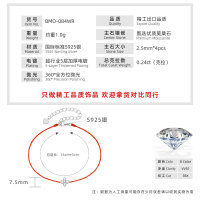 S925 Sterling Silver Four-Leaf Clover Moissanite Bracelet for Women-Lucky Four-Leaf Clover Bracelet [Red String]  925 Silver