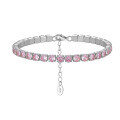 wholesale S925 Sterling Silver 4mm Zircon Tennis Bracelet for Women, Fashionable and Versatile, Direct from Manufacturer-0-1