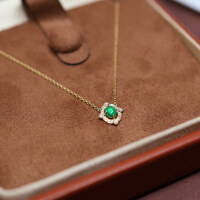 wholesale S925 Sterling Silver Red Elk Full Body Retro Minimalist French Light Luxury Necklace for Women, New Chinese-style Pendant Accessory Collarbone Chain-BX0215-Gold 925 Silver