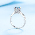 wholesale PT950 plated S925 silver 1-carat moissanite ring for women with letter design,,,,-0-5