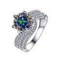 wholesale S925 Sterling Silver 5 Carat Three Lives Love Moissanite Ring for Women, Cross-Border Hot-Style Wedding Proposal Wholesale-0-16
