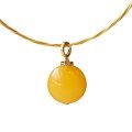 wholesale S925 Silver Natural Large Beeswax Amber Pendant, Original Design with a Sense of High-End, Personality, and Elegance-0-4