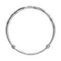 wholesale 999 Silver Adjustable Floral Bracelet for Women, Summer Pure Silver Creative Design Student Bangle with Handmade Push-Pull Flower-0-4