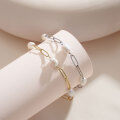 wholesale S925 Sterling Silver Cloud-Pull Jewelry Baroque Pearl Bracelet with Herringbone Chain for Wholesale-0-3