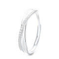 wholesale S925 Sterling Silver Korean Minimalist Line Design Simple and Versatile Ins Ring-0-4