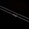 wholesale S925 Sterling Silver Versatile Fashion Minimalist Cross O-Ring Lip Chain Water Wave Single Chain Bare Chain Collarbone Chain Wholesale-0-5