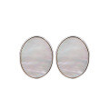wholesale 925 Sterling Silver European and American Vintage Mother-of-Pearl Earrings for Women, Minimalist Small Design with High-End Elegance-0-4