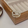 wholesale S925 Sterling Silver Double Layer Open Ring for Women, Korean Style Summer New Arrival, Internet Celebrity Trend, Minimalist and Fashionable High-End Feel Ring-0-1