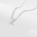 wholesale 925 Sterling Silver 26 Letter Necklace Light Luxury High-End Sense Pendant Necklace with Diamond-Encrusted Letters for Women Cross-Border E-Commerce Jewelry-0-32