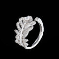 S925 Sterling Silver 30ct Moissanite Interwoven Proposal Ring-0-5