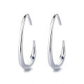 wholesale S925 Sterling Silver C-Shaped Earrings Korean Style Light Luxury Ear Piercing Jewelry High-End Feel Xiaohongshu Same-0-4