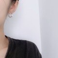 wholesale Pure Silver Korean Style Irregular Broken Silver Ear Clips for Women, Small and Minimalist Design, Light Luxury and Versatile Personality Earrings-0-3