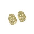 wholesale S925 Sterling Silver Korean Style Earrings Ins Style Niche Design Textured Hammered Irregular Ear Studs for Women-0-4