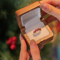 wholesale S925 Sterling Silver Red Elk Full Diamond Irregular Stacking Ring for Women, Ins Style, Niche Fashion and Light Luxury-BZ0351-White Gold US Size 7