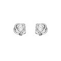 wholesale Sterling Silver S999 Ear Piercing Earrings for Women, Pure Silver Small and Mini Double-ended Ear Studs, Cartilage Ear Studs, Minimalist Ear Piercing Needle Ear Accessories-0-40