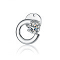 925 Silver Moissanite 1ct Four-Prong Brooch Convertible Earrings Manufacturer for Live Streams-0-3