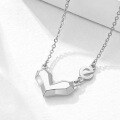 wholesale Sterling Silver Maker S925 3D Heart Letter E "Life Has You, Wholeheartedly" Set Necklace Fashion Unique Niche High-End-0-2