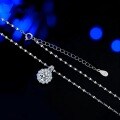 S925 Sterling Silver Moissanite Sunflower Necklace, Viral Factory Wholesale-0-2