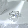 wholesale S925 Sterling Silver, DuLi European and American Fashion Luxury High-Carbon Diamond Engagement Ring for Women, Advanced Versatile Jewelry-0-3