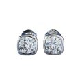 wholesale S925 Silver Cross-Border New Product 60mm Round Simulated Diamond Stud Earrings, Fashionable, Minimalist, and Versatile Item-0-4