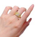 wholesale S925 gold-plated metal, Mu Jing new European and American style simple and elegant beaded ring with diamonds for women, available for drop shipping-0-4