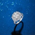 S925 Sterling Silver 2ct Princess Cut Moissanite Bridal Ring Wholesale-0-1
