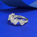 wholesale S925 Silver European and American Cross-Border Irregular Pave Ring, Hot Selling Style on AliExpress-0-1