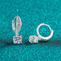 S925 Sterling Silver Moissanite Stud Earrings for Women-0-1