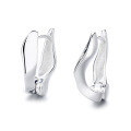 wholesale S925 Sterling Silver Korean Style Ins Wind Minimalist Creative Irregular Geometric Shape Versatile Earrings-0-4