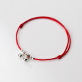 wholesale 925 Silver Light Bead Bell Anklet Korean Version Simple and Elegant Adjustable Fashion Ankle Jewelry S4910-0-1