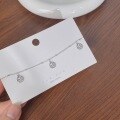 wholesale S925 Sterling Silver Small Fortune Pendant Anklet for Girls, Minimalist and Elegant Korean-style Student Personality Fresh and Versatile Foot Jewelry-0-4