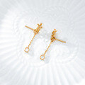 wholesale Wholesale of K gold-plated sterling silver detachable earring drop small earrings, spring new Aget* same style women's earrings-0-3