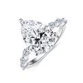 wholesale 18k Gold Plated S925 Silver Classic 9*13mm Marquise Cut Moissanite Ring, Amazon Best Seller-0-4