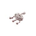 wholesale 999 Silver Chinese Style Fu Character Filigree Longevity Pendant with Auspicious Clouds Live Streaming Internet Celebrity Hot Model Y00560-0-4