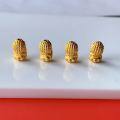wholesale S925 gold-plated four little Buddha accessories DIY bracelet necklace Buddhist bead chain ornaments spacer beads collectible play accessories-0-2