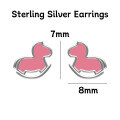 wholesale 925 Silver Cute Animal Pure Silver Stud Earrings Element Simple Minimalist Light Luxury Style Non-removable Earrings-0-22