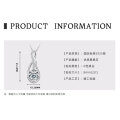 S925 Sterling Silver D Color Moissanite Teardrop Pendant Necklace-0-6