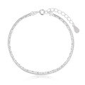 wholesale S925 Sterling Silver 276 Snake Bone Link Buckle Bracelet for Women, Minimalist Style, Small and Unique, Ins Aesthetic, Double-Layer Engraved Chain-0-0