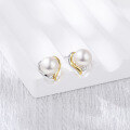 wholesale S925 Sterling Silver Small Niche Design Freshwater Pearl Stud Earrings, Summer Fresh Pearl Earrings, Cross-Border New Accessories TEMU-0-3