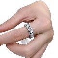 wholesale S925 Silver New European and American Full Diamond Row Ring Marquise Small Row Ring Women's Full Diamond Wide Band-0-4