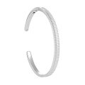 wholesale S925 Sterling Silver minimalist vintage vertical stripe designinsbracelet for women-0-5