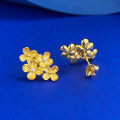 wholesale S925 Silver New Floral Oriental Luxury Glamorous Atmosphere Earrings Live Hot Sale-0-2