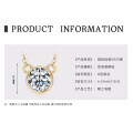 S925 Silver Classic Six-Claw D Color Moissanite 1 Carat Necklace-0-17