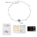 S925 Silver Moissanite D-Color 1ct Snowflake Heart Bracelet Wholesale-0-5